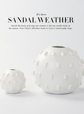 简约时尚直筒白色圆形家居装饰