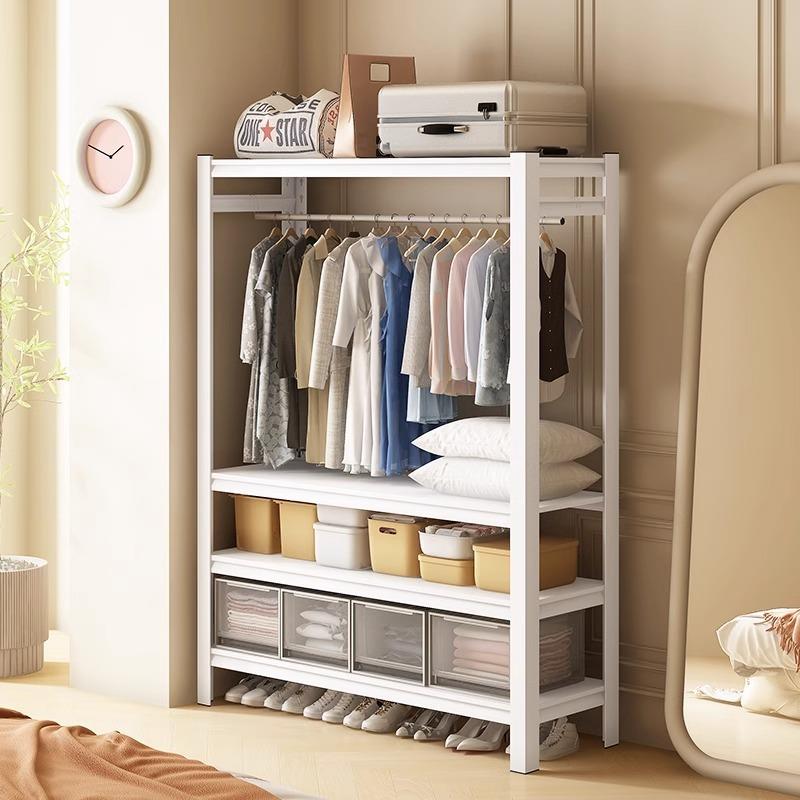 简易衣架出租房衣帽架自由组装diy落地衣柜开放式衣橱货架置物架