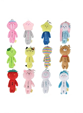 现货日本yukio限定丑娃娃可爱系毛绒公仔趣味玩偶包包毛绒挂件