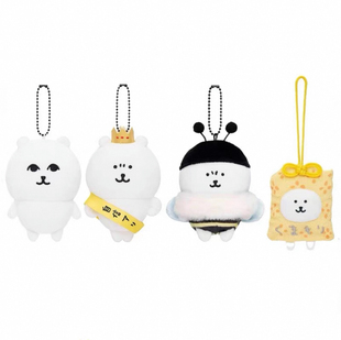 现货日本nagano自嘲熊自信熊大眼熊蜜蜂熊御守熊挂件薯皮熊礼物