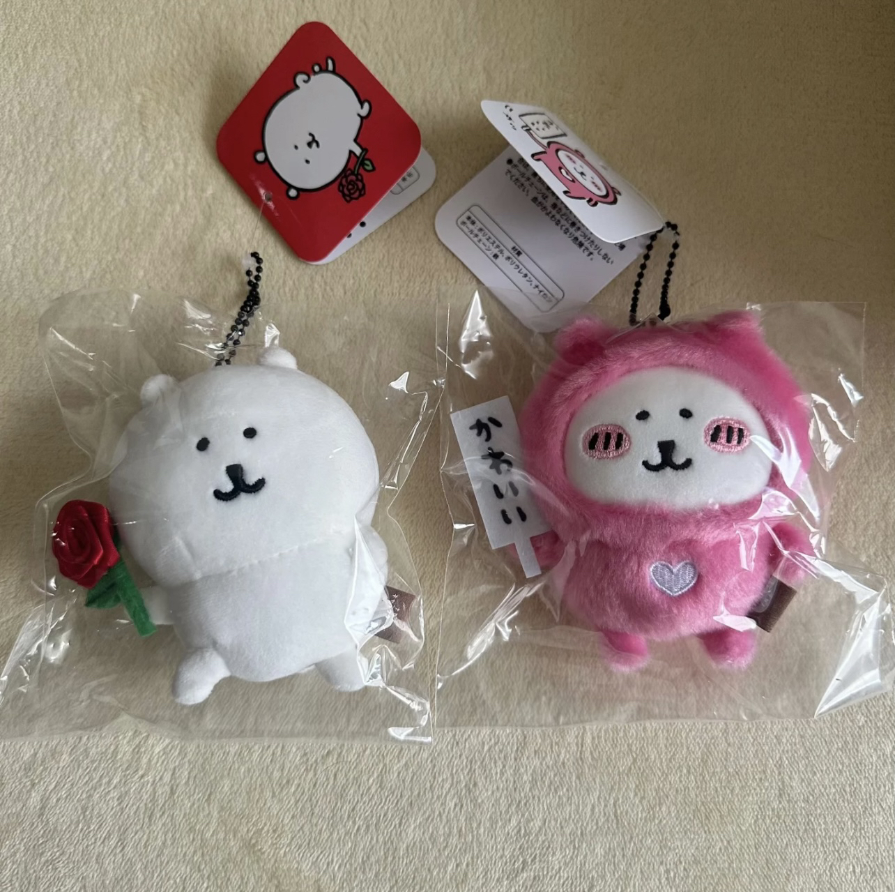 现货日本吉伊卡哇自嘲熊爱心睡衣熊玫瑰花熊520礼物情人节礼物