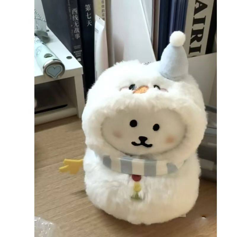 10cm圣诞节雪人娃衣挂件努