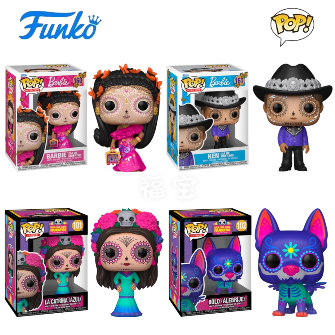Funko POP 墨西哥亡灵节Dia De Los Muertos周边芭比Barbie手办