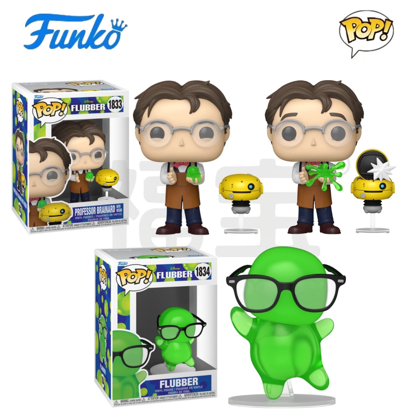 Funko POP 飞天法宝Flubber周边罗宾威廉姆斯 菲利普公仔手办