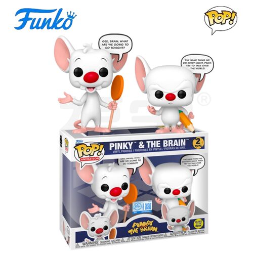 Funko POP 粉红和大脑Pinky and the Brain周边公仔手办