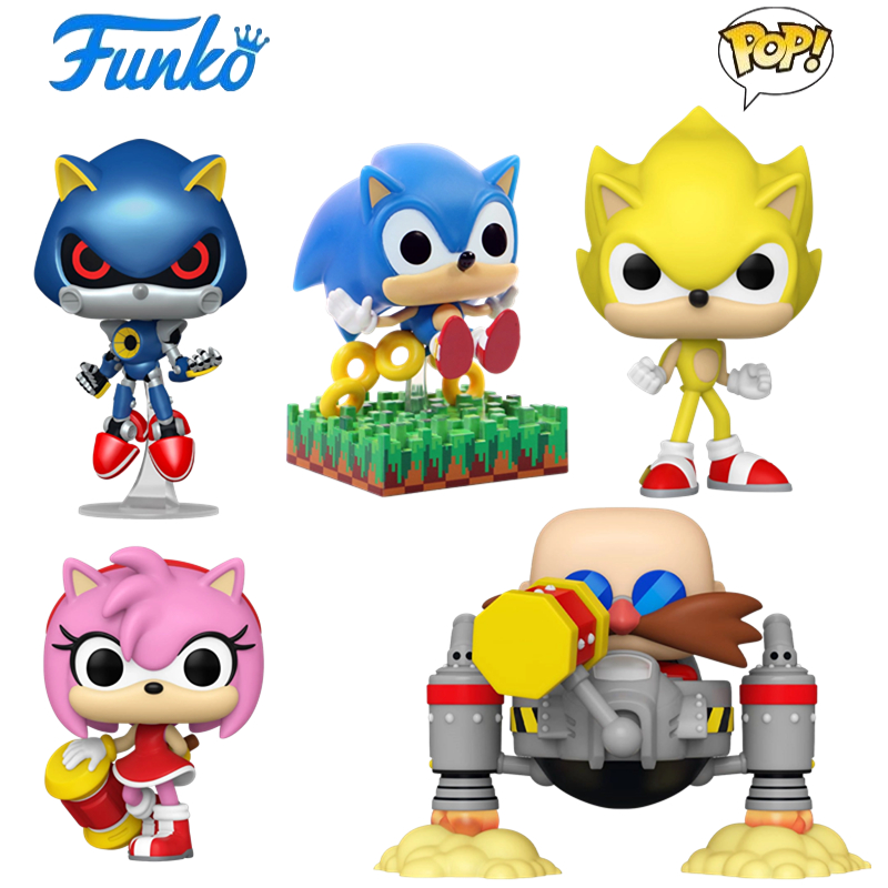 Funko POP刺猬索尼克Sonic音速小子游戏艾咪蛋头博士公仔摆件-封面