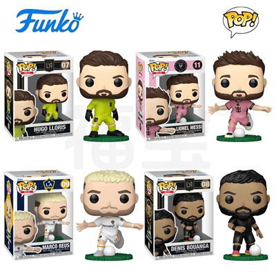 Funko POP迈阿密国际足球俱乐部路易斯梅西马尔科德尼雨果手办