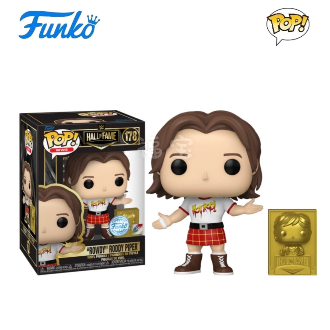 Funko PoP WWE摔跤手名人堂 罗迪派彭Rowdy Piper人偶手办摆件