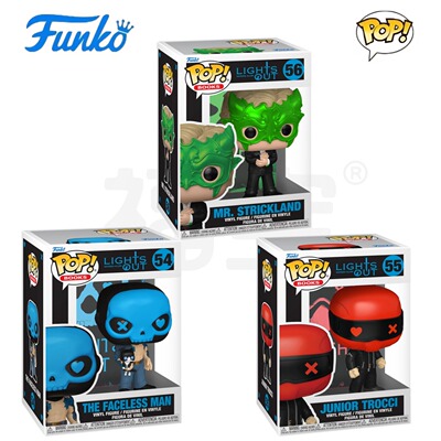 Funko POP Lights Out小说周边Mr Strickland 无脸人 尤尼奥手办
