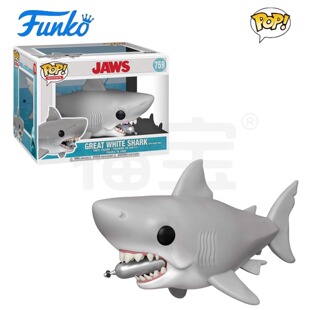 Funko POP 大白鲨Super Jaws 巨齿鲨噬人鲨759公仔摆件1975版