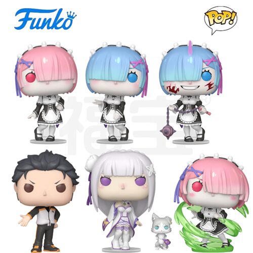 Funko POP从零开始的异世界生活Re:ZERO周边爱蜜莉雅雷姆拉姆手办