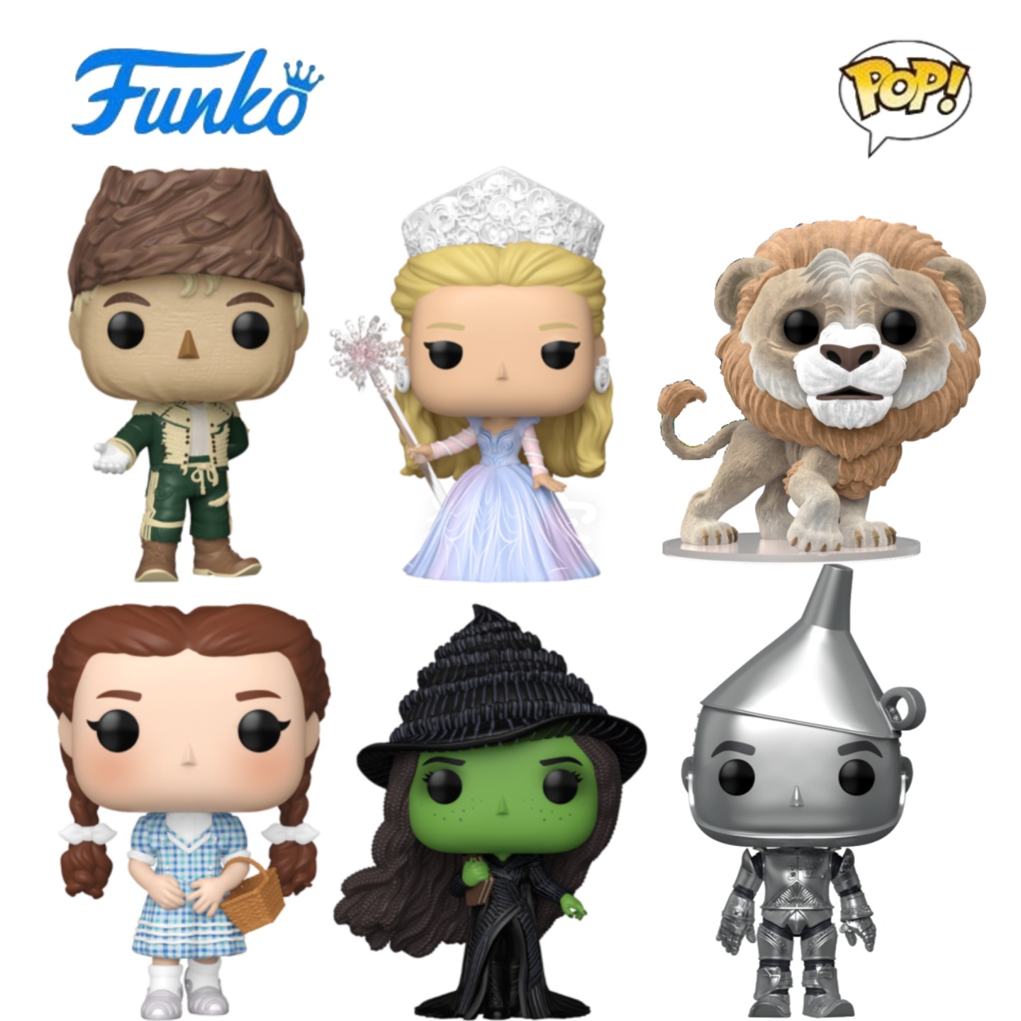 Funko POP坏女巫2Wicked: For Good周边格琳达桃乐茜铁皮人手办