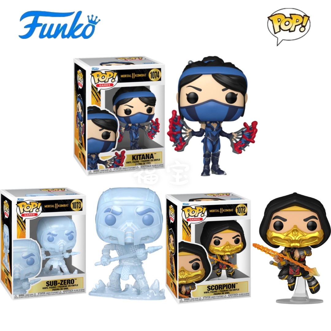 Funko真人快打11蝎子零度手办