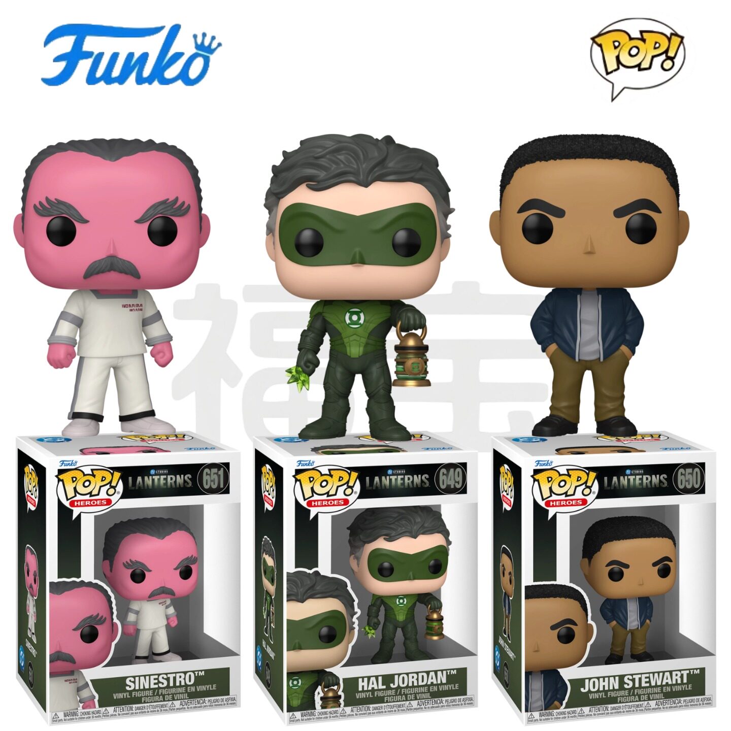 Funko POP DC英剧绿灯军团Lanterns周边辛斯特罗 哈尔乔丹手办