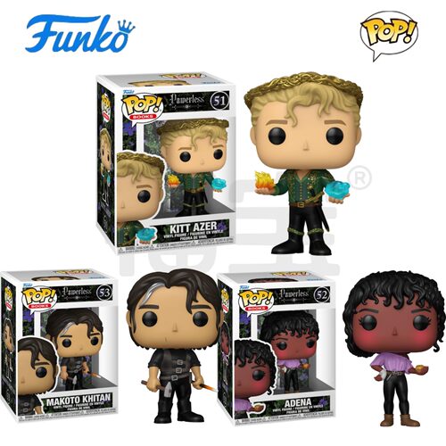 Funko POP 小说无能为力Powerless周边Adena Kitt Azer潮玩手办