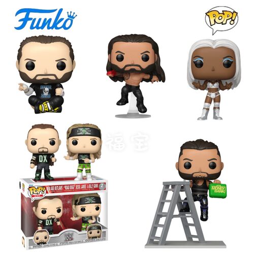 Funko POP WWE摔跤周边Roman Reigns CM Punk Jade Cargill手办