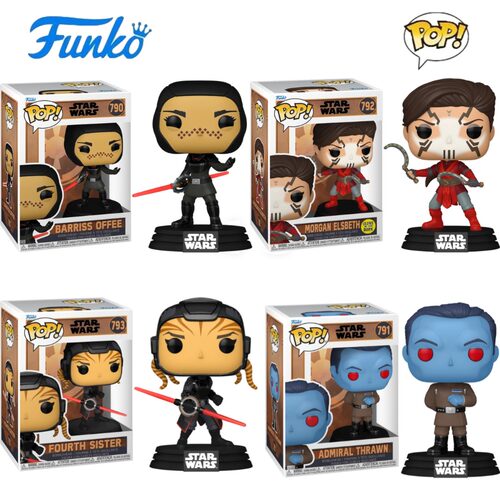 Funko POP星球大战帝国传说Star Wars周边四妹摩根索龙芭丽丝手办