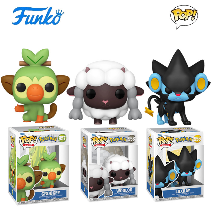 Funko POP宝可梦Pokemon周边伦琴猫敲音猴毛辫羊公仔摆件礼物盲盒