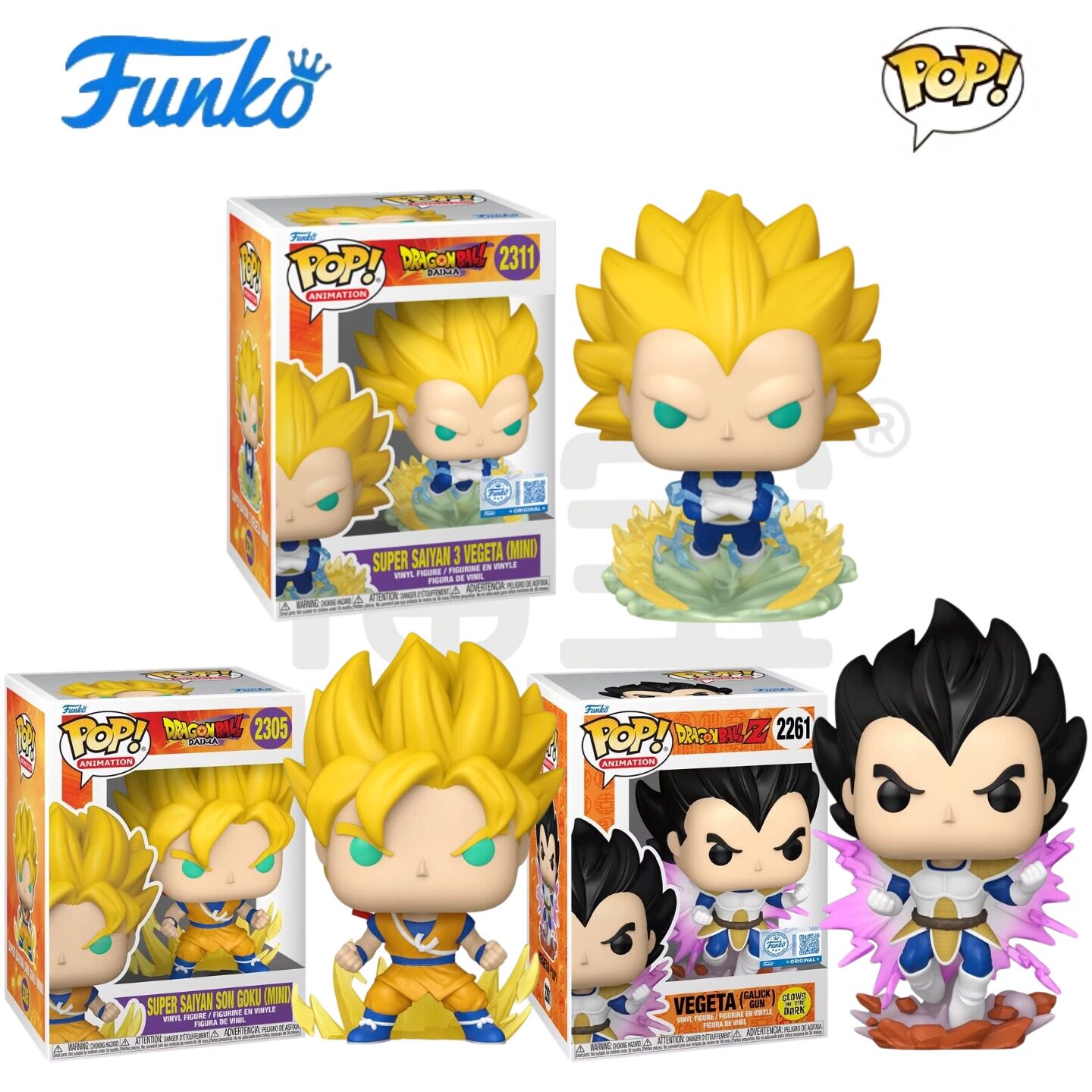 Funko POP龙珠Dragon Ball周边超级赛亚人贝吉塔悟空公仔手办人偶