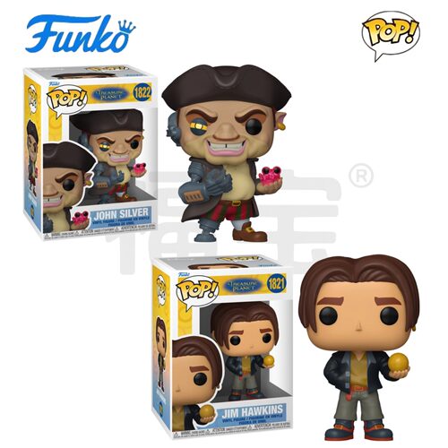 Funko POP 星银岛 Treasure Planet周边斯立夫 霍金斯公仔手办