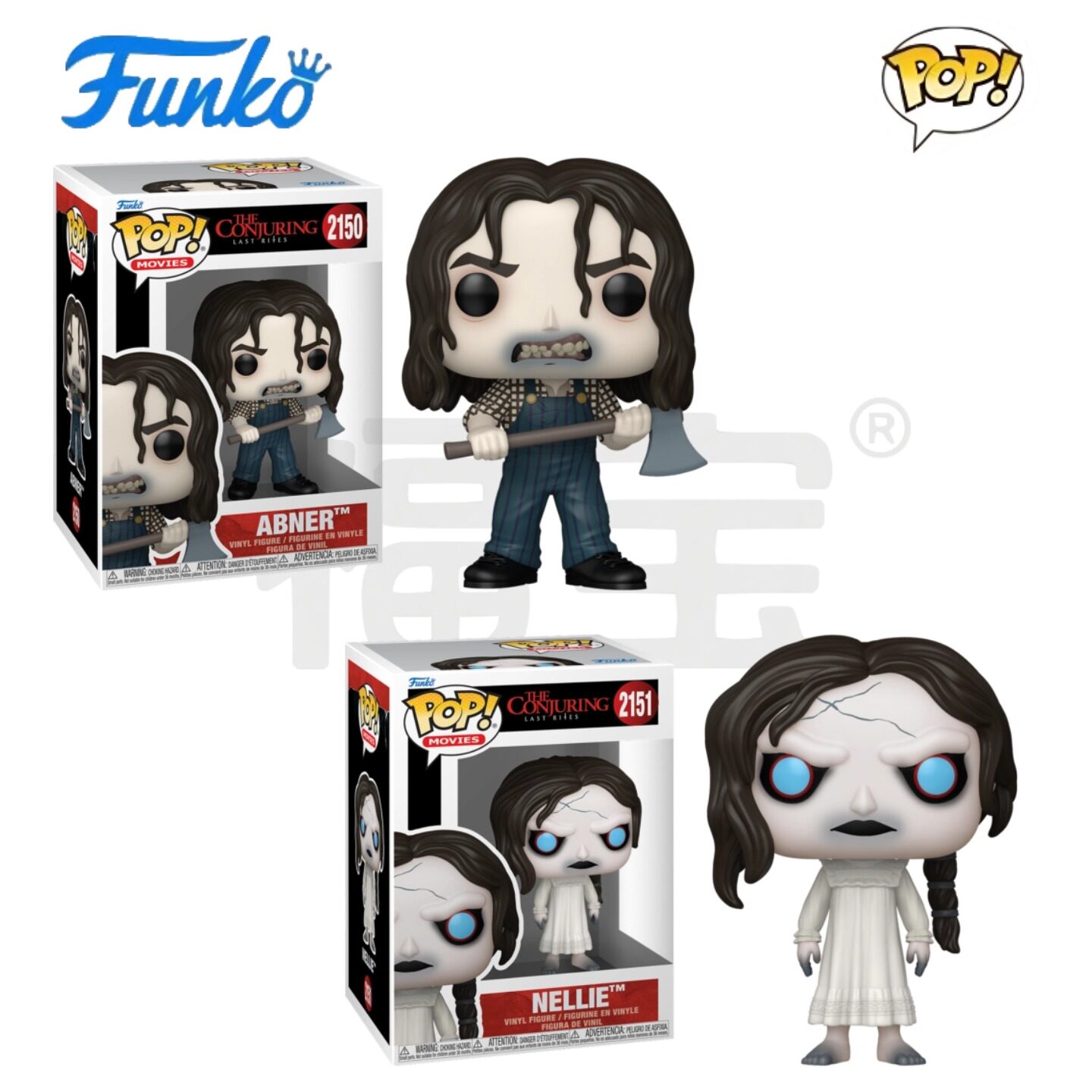 Funko POP 招魂4：终章 The Conjuring周边Abner Nellie公仔手办