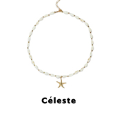 Céleste 赵昭仪同款 海螺海星吊坠项链女小众设计气质串珠锁骨链