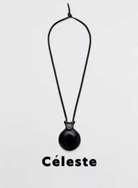 Céleste中性音乐之镜吊坠项链女
