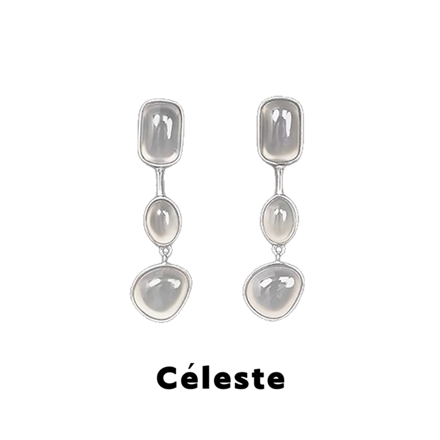Céleste长款玛瑙流苏耳环女
