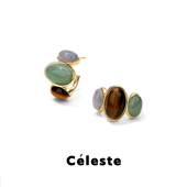 Céleste 瑞亚系列耳钉女轻奢高级感时尚 气质独特耳圈925银针耳环