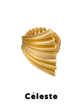 Céleste原创设计棕榈叶戒指女