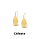 Céleste 小众设计拉丝水滴椭圆耳环女轻奢高级感气质精致耳饰