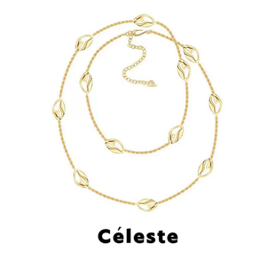 T扣猪鼻子多环项链女小众高级感叠戴长款 毛衣链 董洁同款 Céleste