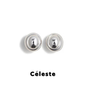 Céleste 简约百搭O形耳钉女轻奢高级感气质小众设计圆球耳环耳饰