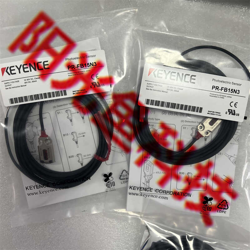 PR-FB15N3原装正品KEYECE光电开关PR-F51N3 P3 53 FB15CN 30N1 P3