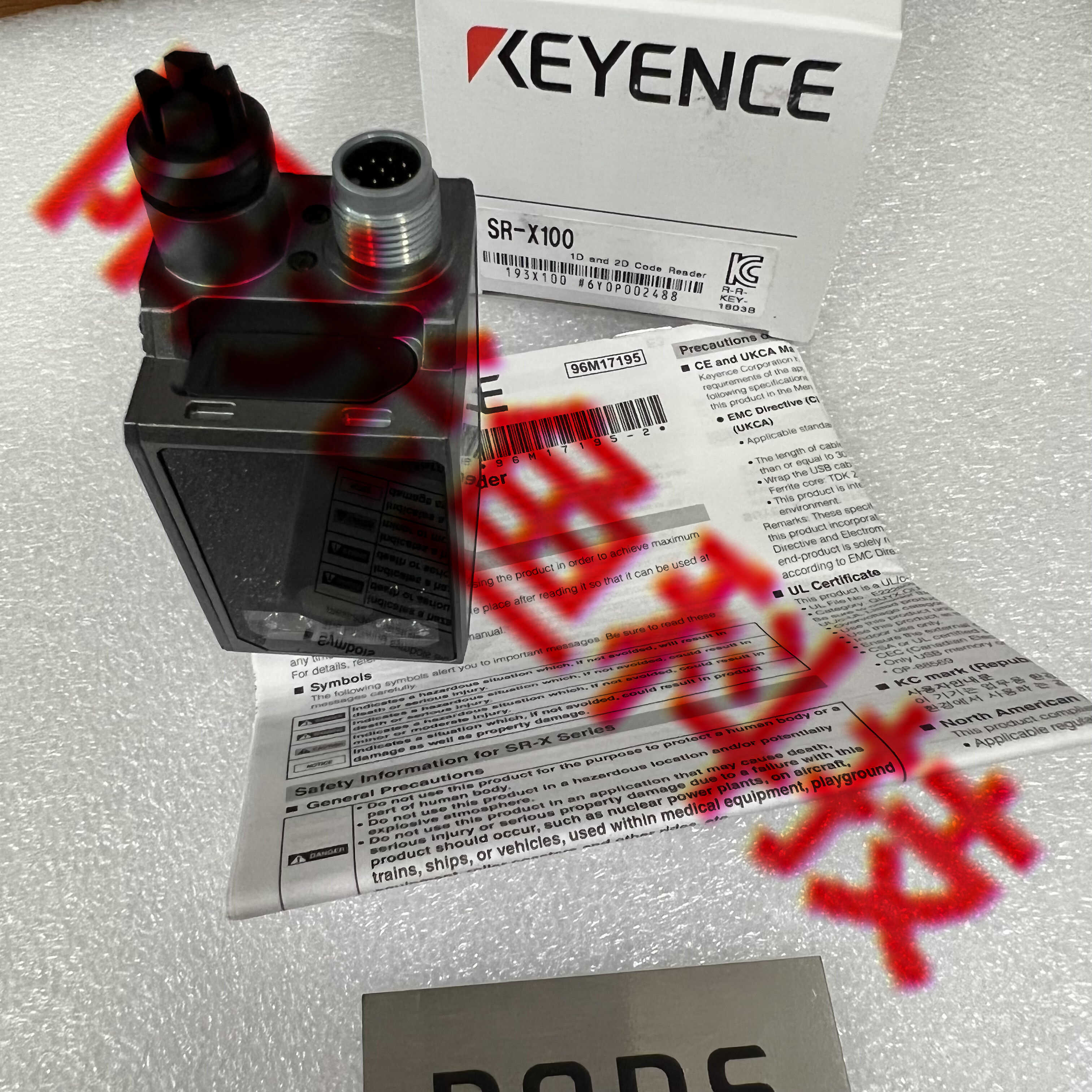 现货  SR-X100  基恩士 SR-X100W  SR-X300W  条码读取器 SR-X300