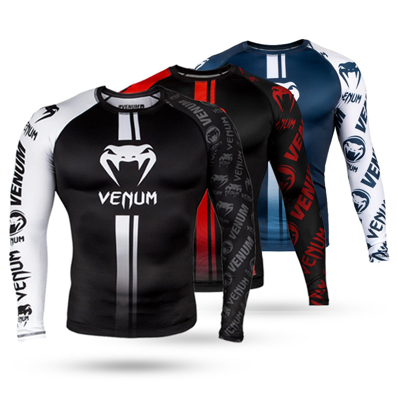 搏击散打格斗拳击服训练服毒液UFC泰拳运动速干健身衣打底长袖,运动/瑜伽/健身/球迷用品,拳击服,淘宝优惠券,粉丝福利购,淘宝优惠卷