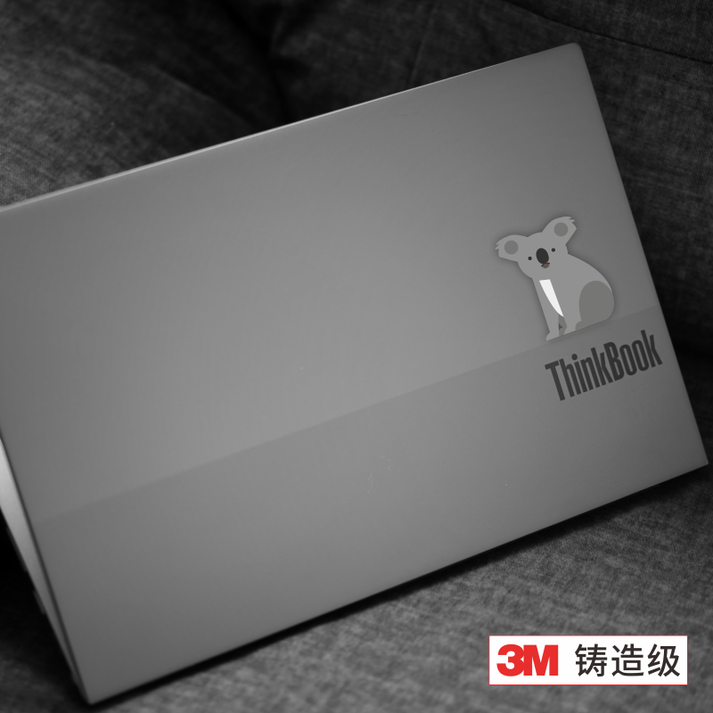 艺贴进口铸造级带导气槽易定位技术 考拉 笔记本电脑外壳装饰贴纸电脑划痕遮挡个性美容贴灰胶反复撕贴不留胶,3C数码配件,笔记本个性小贴纸,淘宝优惠券,粉丝福利购,淘宝优惠卷