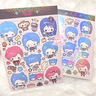 【现货】双城之战 金克丝爆爆蔚 英雄联盟同人手账细闪膜咕卡贴纸