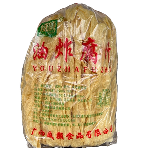 威颜油炸腐竹商用螺蛳粉专用火锅配菜麻辣烫食材豆皮大片腐皮批发