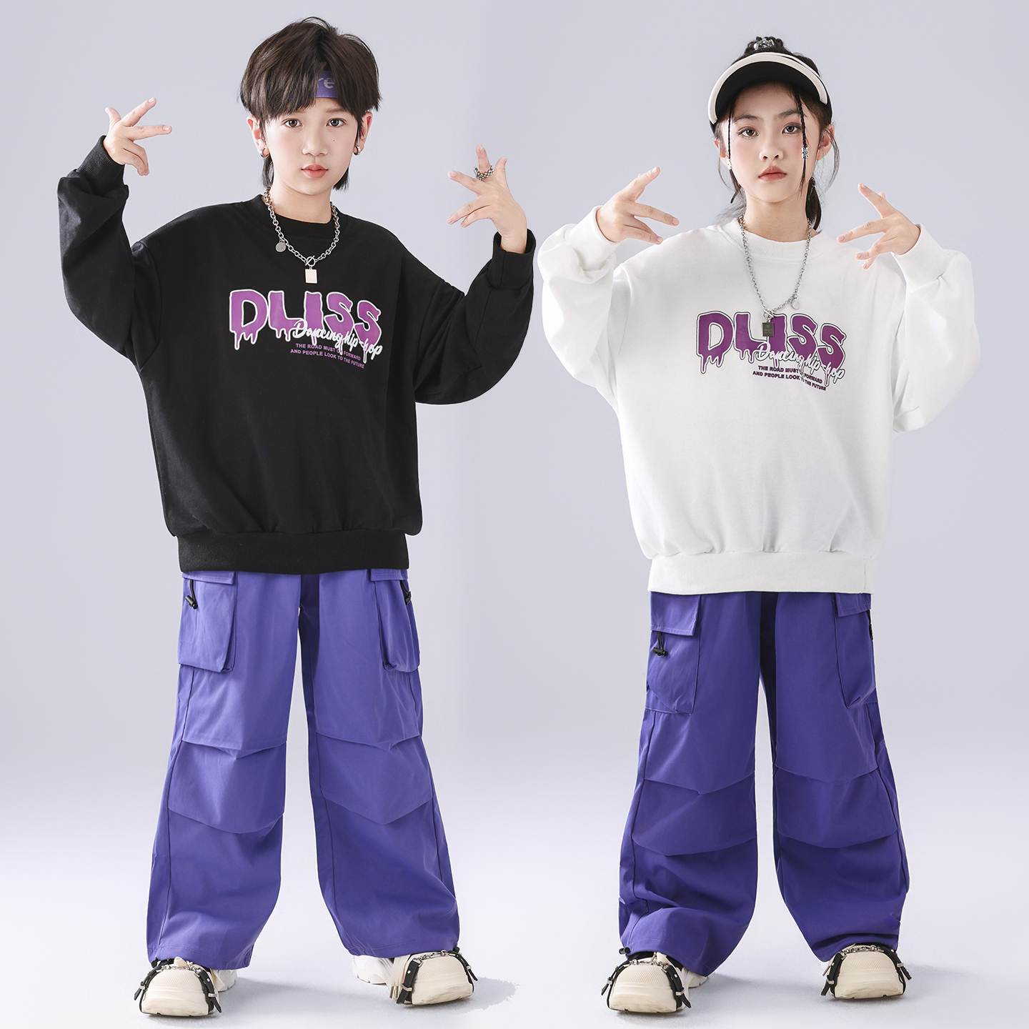 儿童街舞潮服少儿hiphop爵士舞演出服装小学生运动会表演班服套装