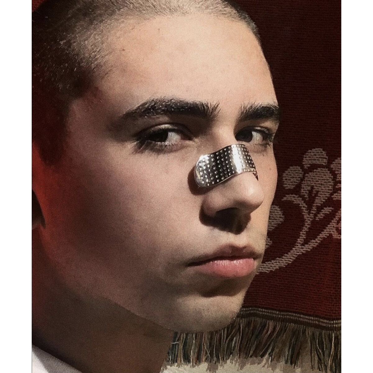 alan crocetti饰品鼻夹鼻贴鼻梁创可贴装饰配饰男女925银鼻环ins