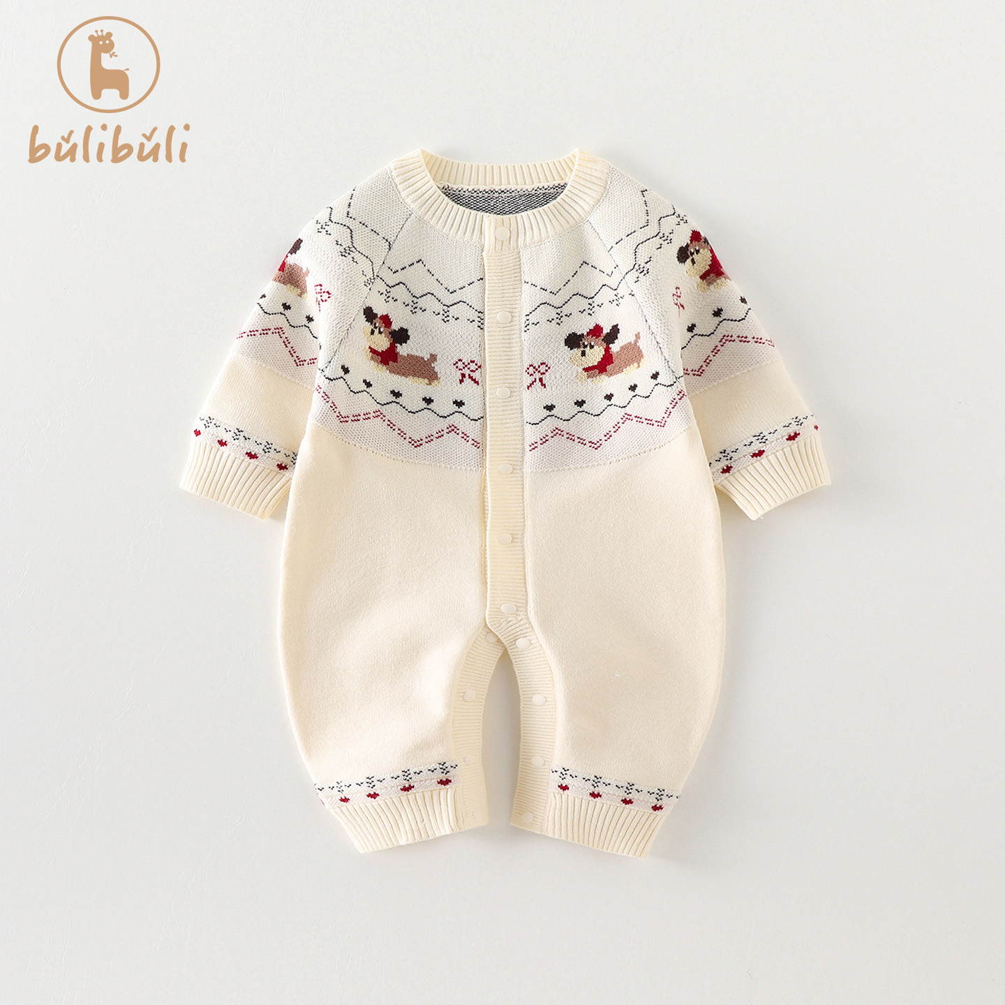 婴儿衣服秋冬装男女宝宝毛衣连体衣秋冬可爱洋气满月百天保暖哈衣