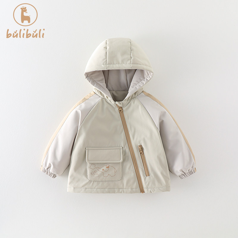 男童外套秋冬款2024新款帅气儿童三防冲锋衣秋冬外出小童宝宝上衣