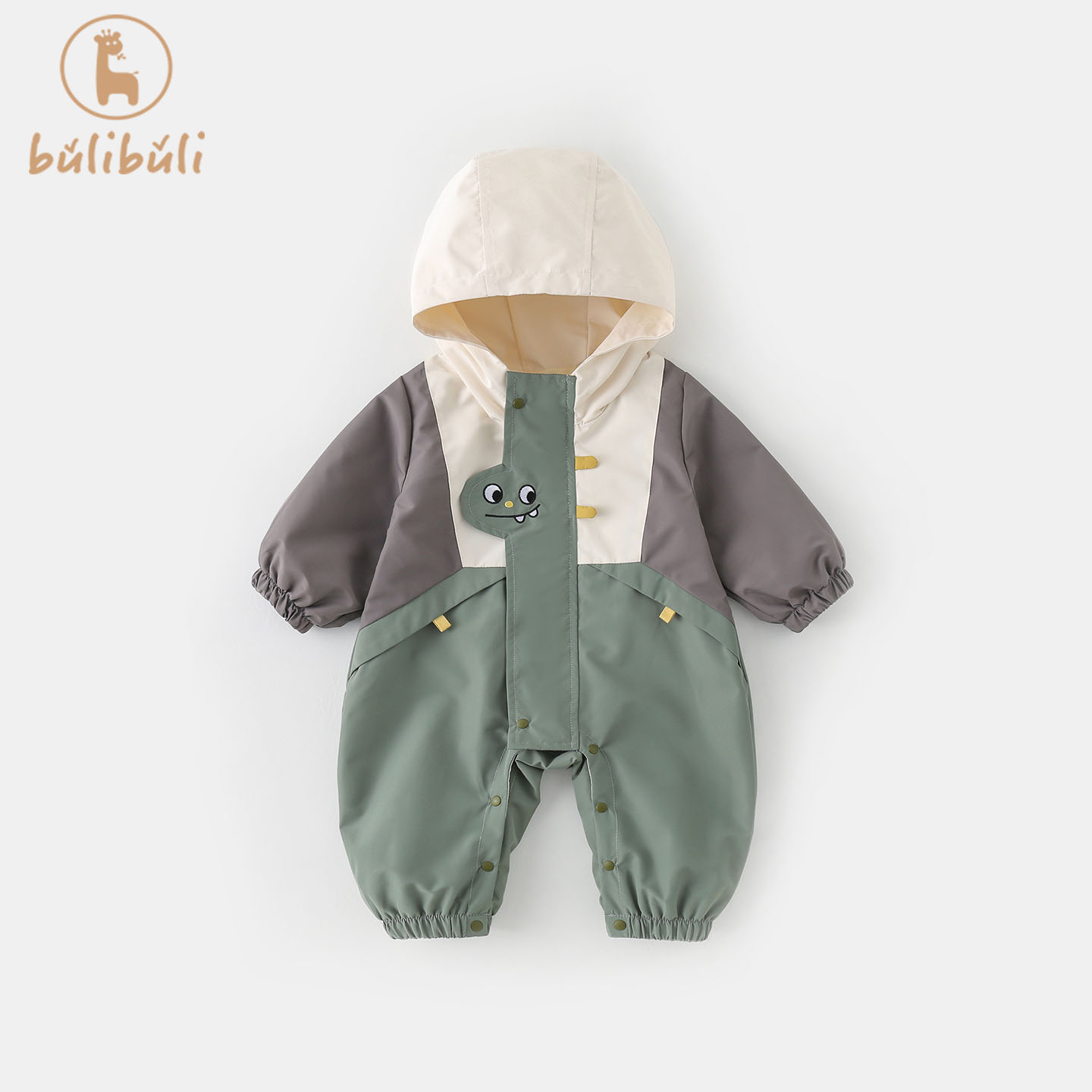 婴儿衣服秋装男宝宝连帽连体衣春秋季外穿可爱洋气哈衣婴幼童外套