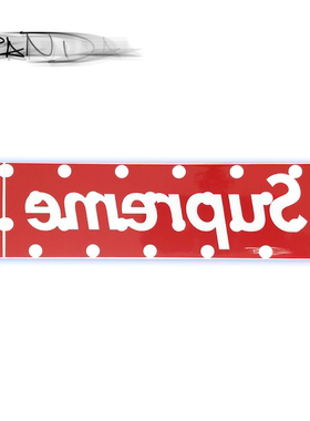 Supreme 12SS CDG 1st Box Logo Sticker 波点 CDG 1代联名 贴纸