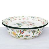 特厚珐琅搪瓷和面盆盘套装 揉面发面盆家用洗脸洗菜盆饺子馅料搅拌