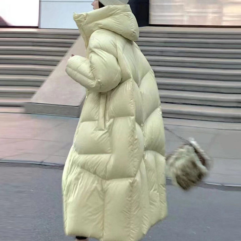 羽绒服高充绒量新款冬季女鸭绒高级感外套长款韩版保暖加厚中长款