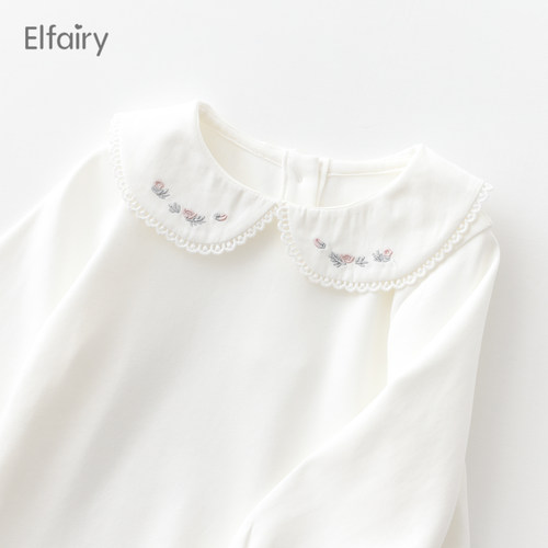 Elfairy儿童娃娃领长袖打底衫