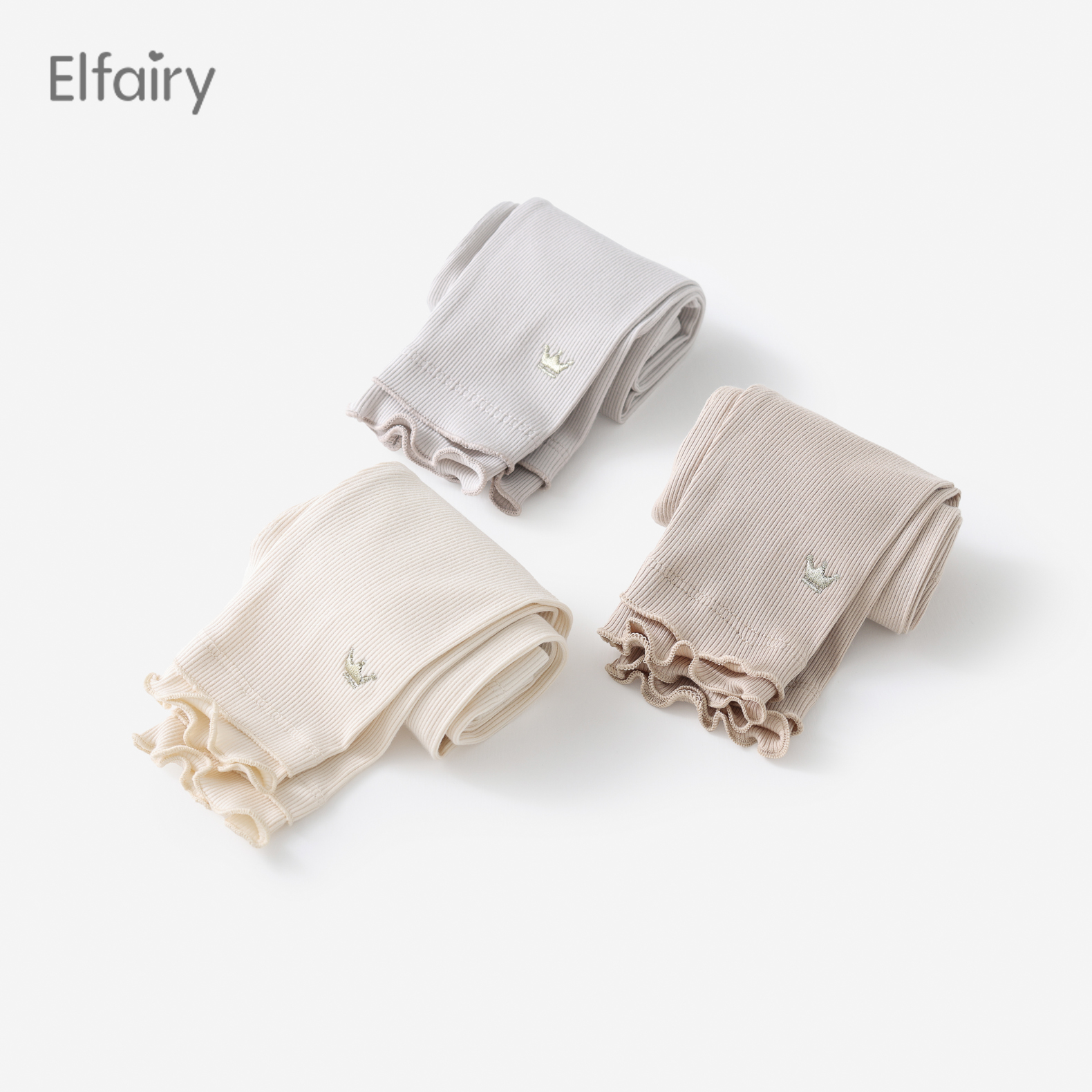 Elfairy女童打底裤宝宝裤子春夏薄款婴儿长裤儿童春秋装柔弹棉质
