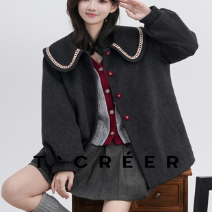 学院风甜美可爱气质百搭上衣女 冬季 T`CREER｜ 月下爱丽丝